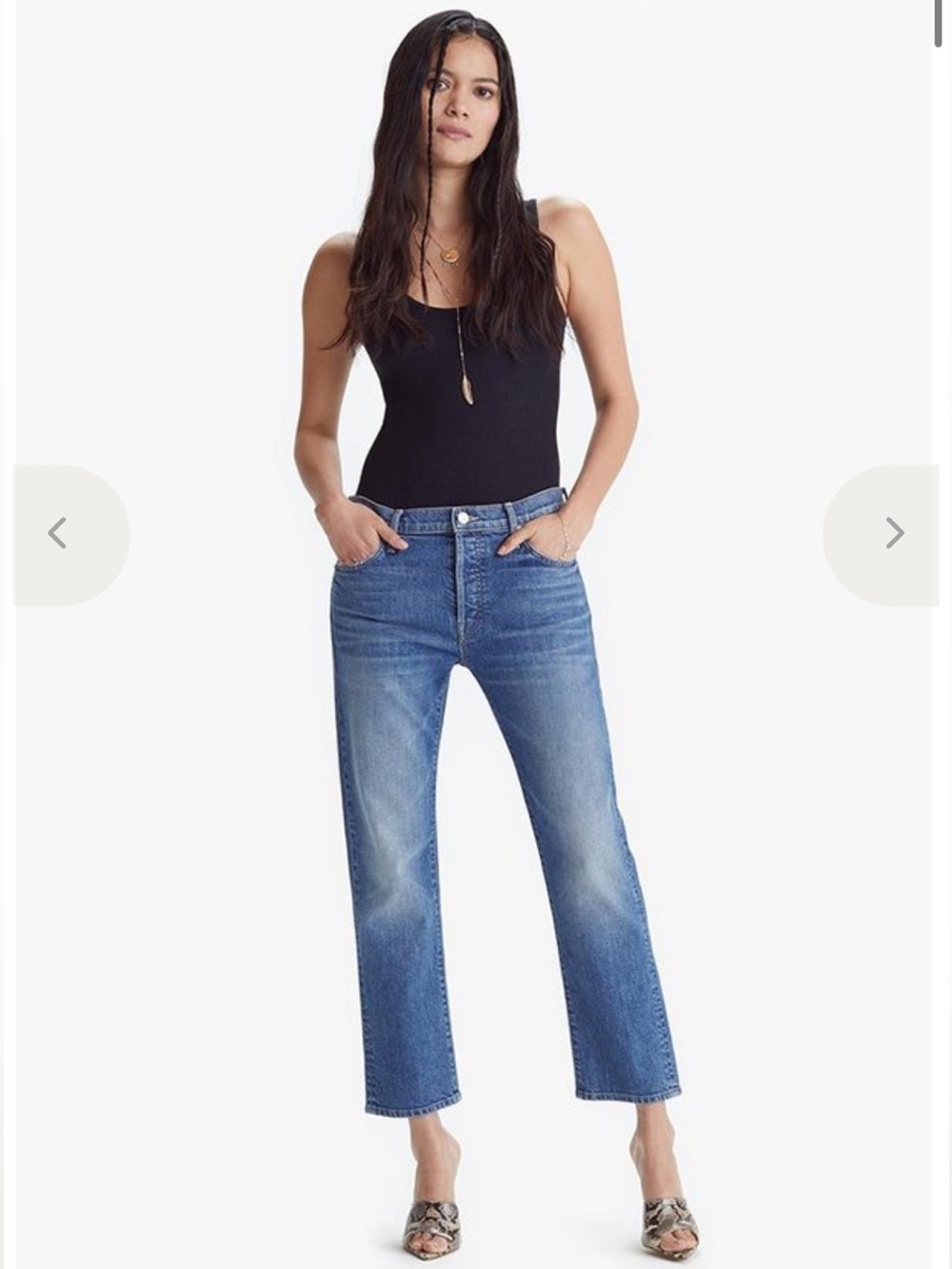 Mother Superior The Scrapper Ankle Jeans in "Cowboys Don't Cry"